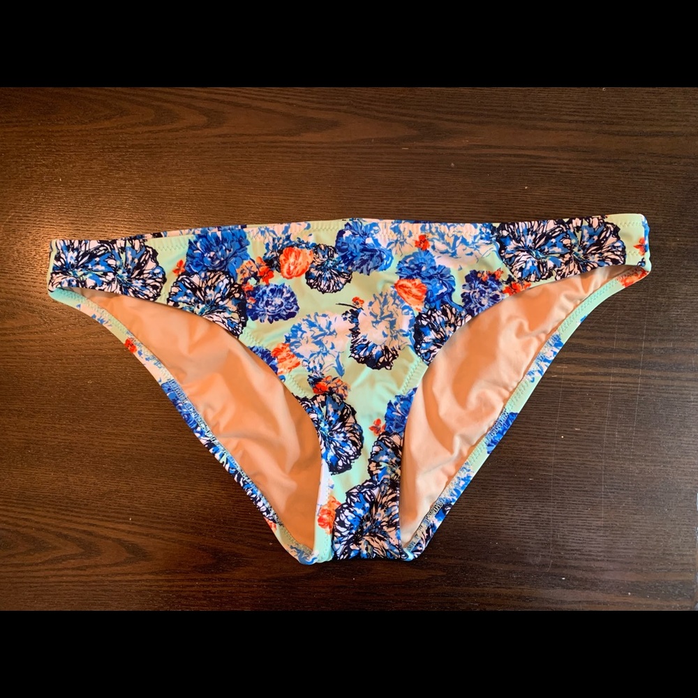 JCrew floral bikini bottom size L